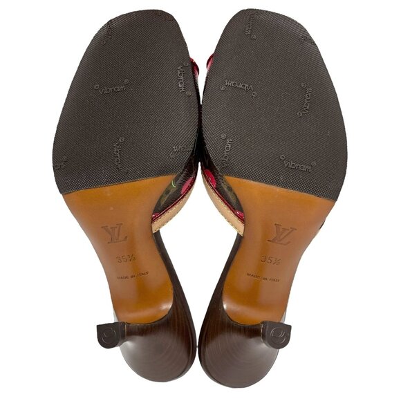 LOUIS VUITTON Vintage Monogram Cherry Sandals #35.5 Takashi Murakami [105150] - Picture 10 of 12